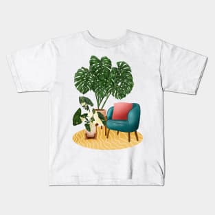 Interior with plants 5 Kids T-Shirt